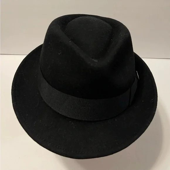 BRIXTON Wesley 100% Wool Hat Black M ?? Brixton Wesley Fedora Hat - Black main image 3